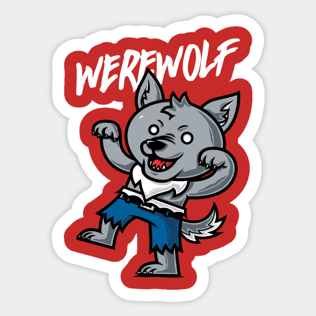 Werewolf Sticker by krisren28